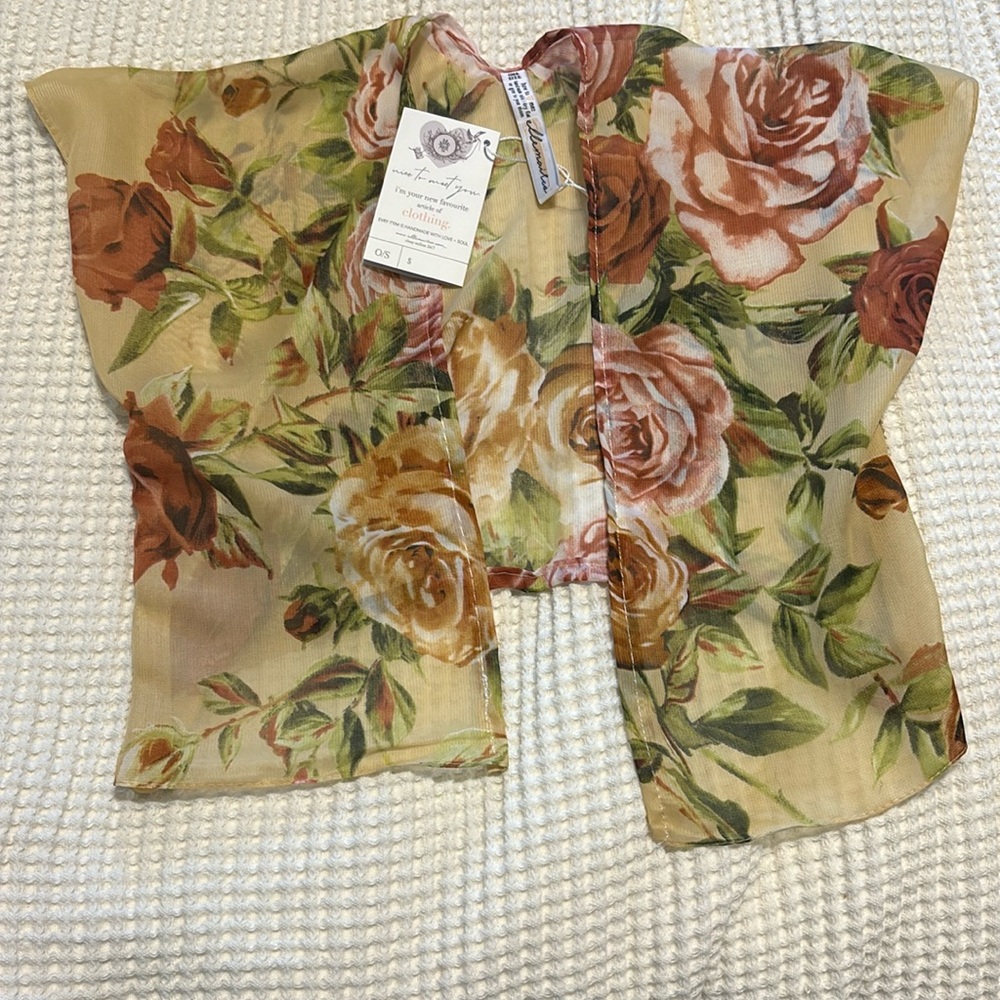 Boutique mom and daughter matching shawl/kimono/scarf